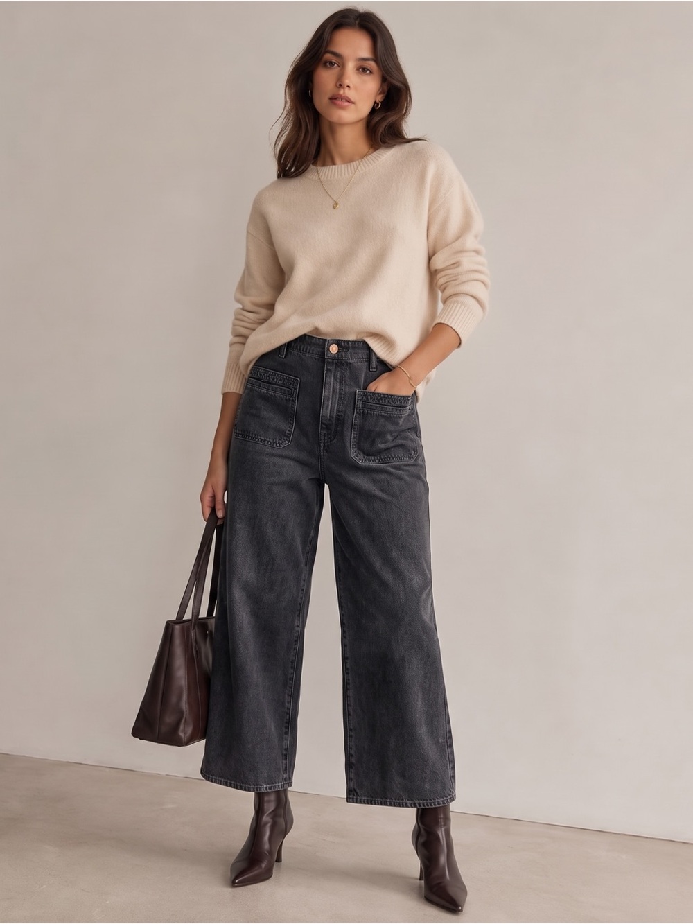 OLD NAVY High Rise Baggy Wide Leg Jeans